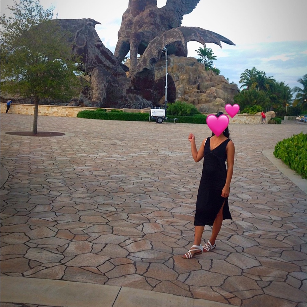 Black Satin Zara Dress